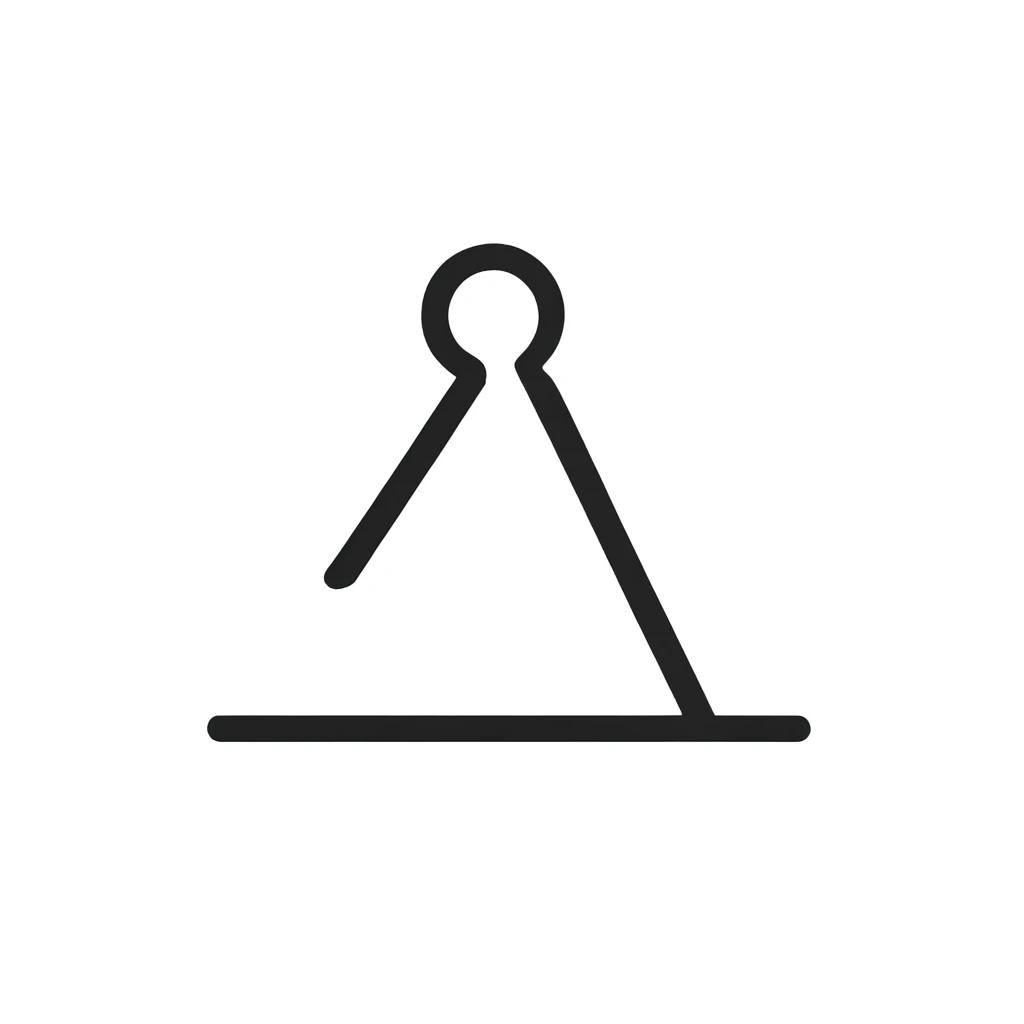 hanger shaped logo, black and white colors, branding, business