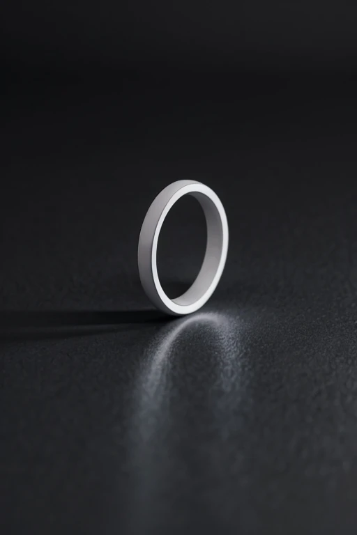white ring animated dark gray background