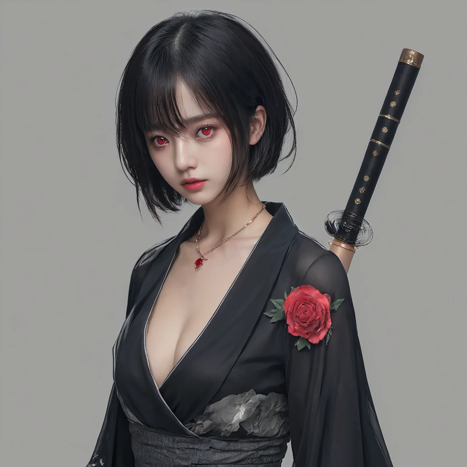 (8K, RAW photos, best quality, masterpiece: 1.2) (realisticlying, photograph realistic: 1.4) (red eyes)