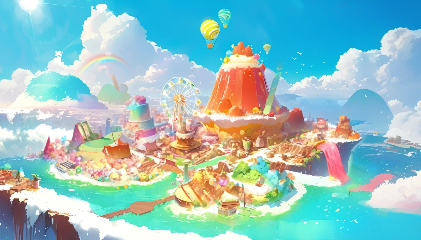 Candy Island。HD restoration, remove blur