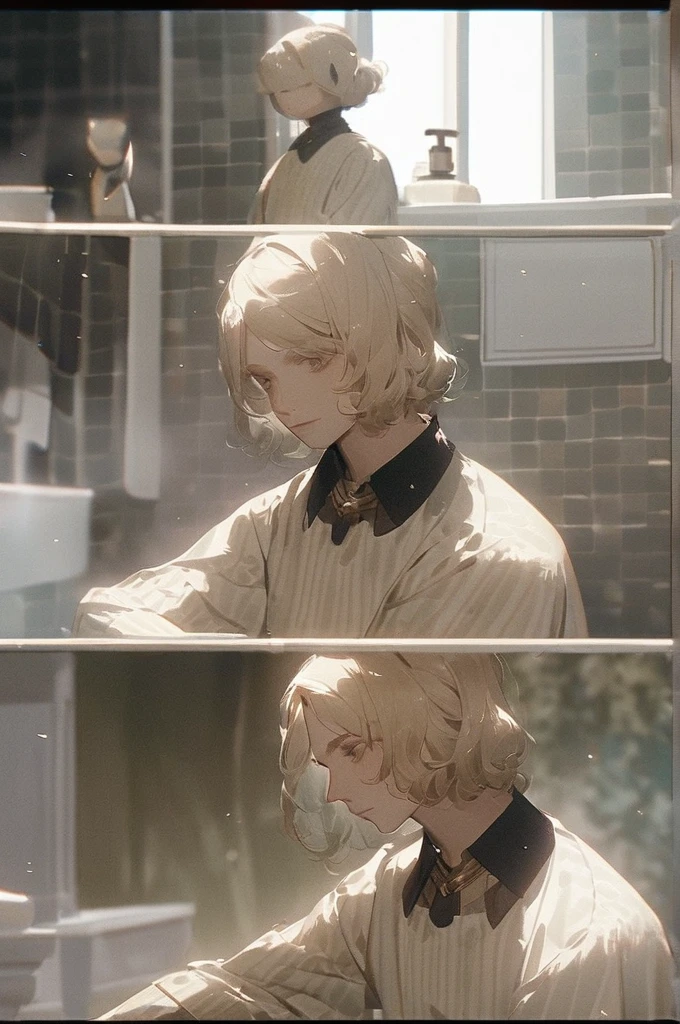 ((Лучшее качество)), ((шедевр)), (подробный), Valera washes the bath
