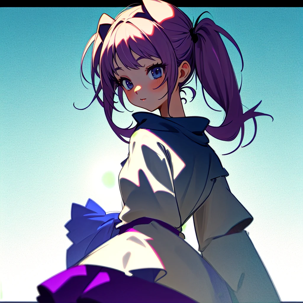 long pigtails, pretty girl,