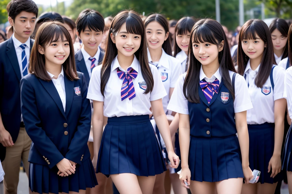 Center View、An Asian woman in a short skirt and bow tie is sitting on a train、Cute school girl、Japanese girls uniform、Wear Japan 、Japanese 、Surreal 、Dressed as a high school girl、Surreal 、Wear a uniform、Realistic school girl、Girl in uniform、Wear a uniform、 Pause、Whole Body Ezbian、Nice skin、Glowing Skin、Nice thighs、Shining thighs、Shining Regaleg , Japanese High School 、Nogizaka Idol、Korean Idol、Tai Gu emphasized、One person、crowd、Ultra mini skirt