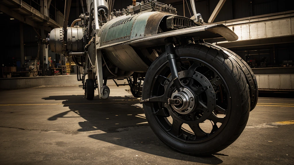 Engine, center gear, front mechanism, straight.