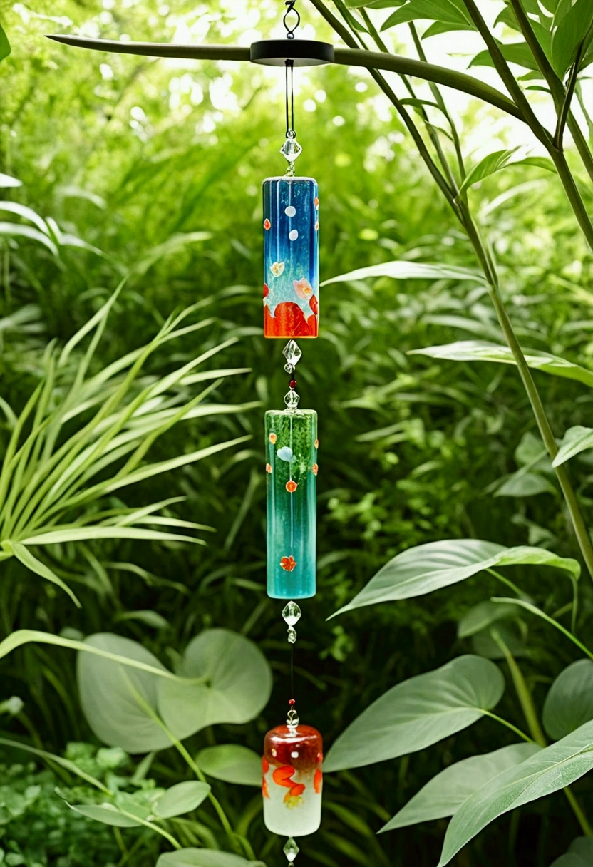 Ghibli　Garden　Small Japanese glass wind chimes