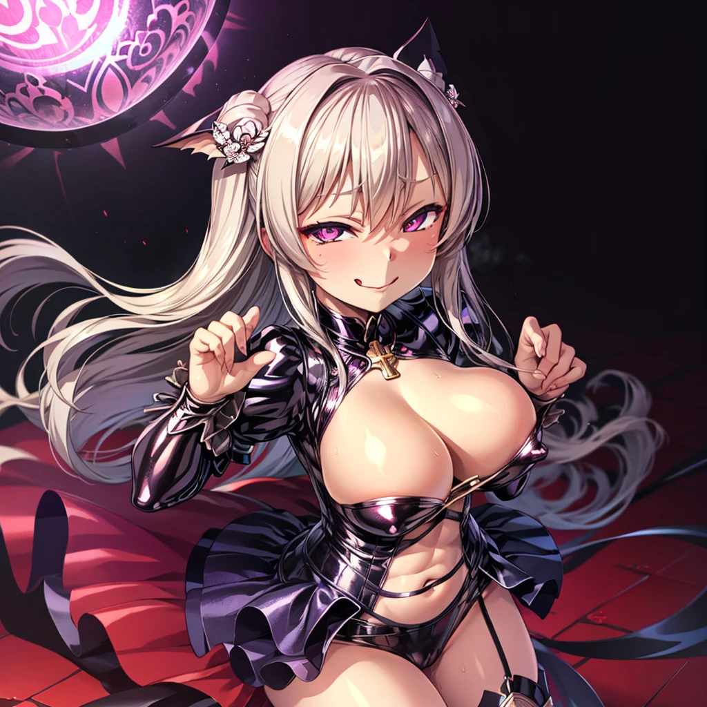 (masterpiece),(Highest quality),(Super detailed),(Best illustrations),(Best Shadow),(Absurd),(Detailed Background),(so beautiful), 16K, 4K, (so beautiful)Bradamante, One person, alone, curvy, Big Breasts, , , , , fluorescent pink eyes, , , , (Oculogyric crisis), , Perfect figure, heart-shaped pupils, BDSM, , paw pose, Arched back, tongue out, , , orgasm, afterglow, erotic smile, , Beautiful nipples, pussy, , , Sexy posture, , , (cross-eyed), (rolling eyes), , water eyes, tears, Brainwashing, Hypnosis, first round, , saliva trail, , shiny skin, , , , ahegao, BREAK, , Dramatic lighting, Psychedelic Background, Clear liquid, , night, Sex slave, drugs, Torrent of Light, mysterious, spoken heart,