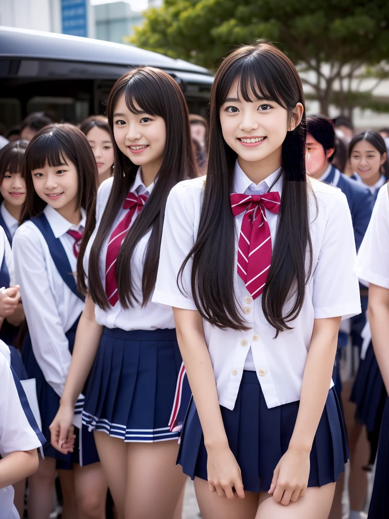 Center View、An Asian woman in a short skirt and bow tie is sitting on a train、Cute school girl、Japanese girls uniform、Wear Japan 、Japanese 、Surreal 、Dressed as a high school girl、Surreal 、Wear a uniform、Realistic school girl、Girl in uniform、Wear a uniform、 Pause、whole bodyエズビアン、Nice skin、Glowing Skin、Nice thighs、Shining thighs、Shining Regaleg , Japanese High School 、Nogizaka Idol、Korean Idol、Tai Gu emphasized、One person、crowd、Ultra mini skirt、whole body