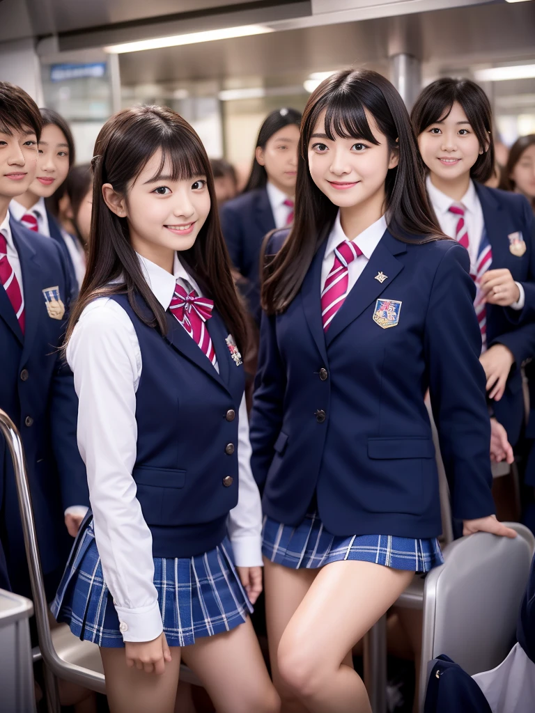 Center View、An Asian woman in a short skirt and bow tie is sitting on a train、Cute school girl、Japanese girls uniform、Wear Japan 、Japanese 、Surreal 、Dressed as a high school girl、Surreal 、Wear a uniform、Realistic school girl、Girl in uniform、Wear a uniform、 Pause、whole bodyエズビアン、Nice skin、Glowing Skin、Nice thighs、Shining thighs、Shining Regaleg , Japanese High School 、Nogizaka Idol、Korean Idol、Tai Gu emphasized、One person、crowd、Ultra mini skirt、whole body