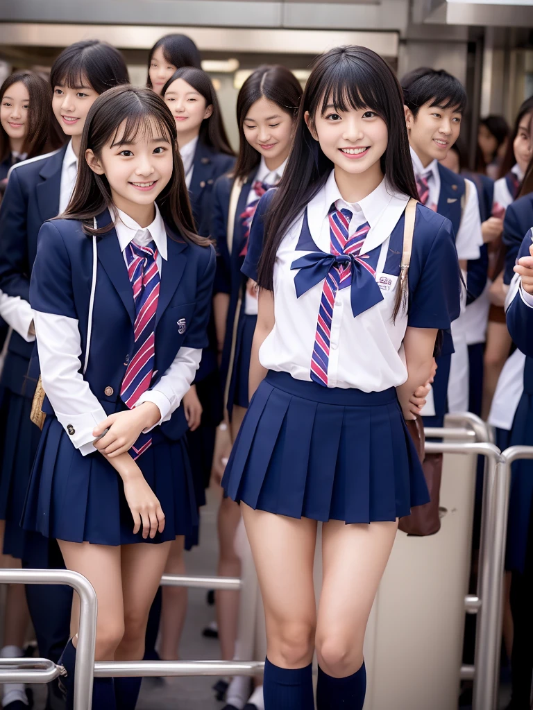 Center View、An Asian woman in a short skirt and bow tie is sitting on a train、Cute school girl、Japanese girls uniform、Wear Japan 、Japanese 、Surreal 、Dressed as a high school girl、Surreal 、Wear a uniform、Realistic school girl、Girl in uniform、Wear a uniform、 Pause、whole bodyエズビアン、Nice skin、Glowing Skin、Nice thighs、Shining thighs、Shining Regaleg , Japanese High School 、Nogizaka Idol、Korean Idol、Tai Gu emphasized、One person、crowd、Ultra mini skirt、whole body