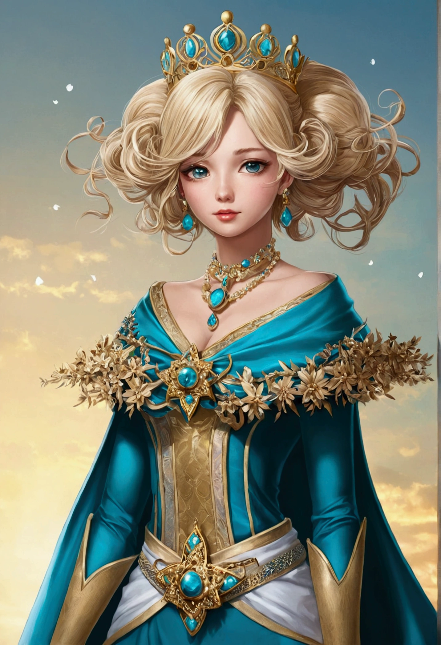 un garçon de dessin animé, cheveux bruns, avec une reine, cheveux blonds, l'embrassant, Dans le style d’Eve Ventrue, cramoisi clair et cyan, Ayami Kojima, commission pour, Fernand Toussaint, non représentatif, terne --ar 3:4 -- sur 5.2