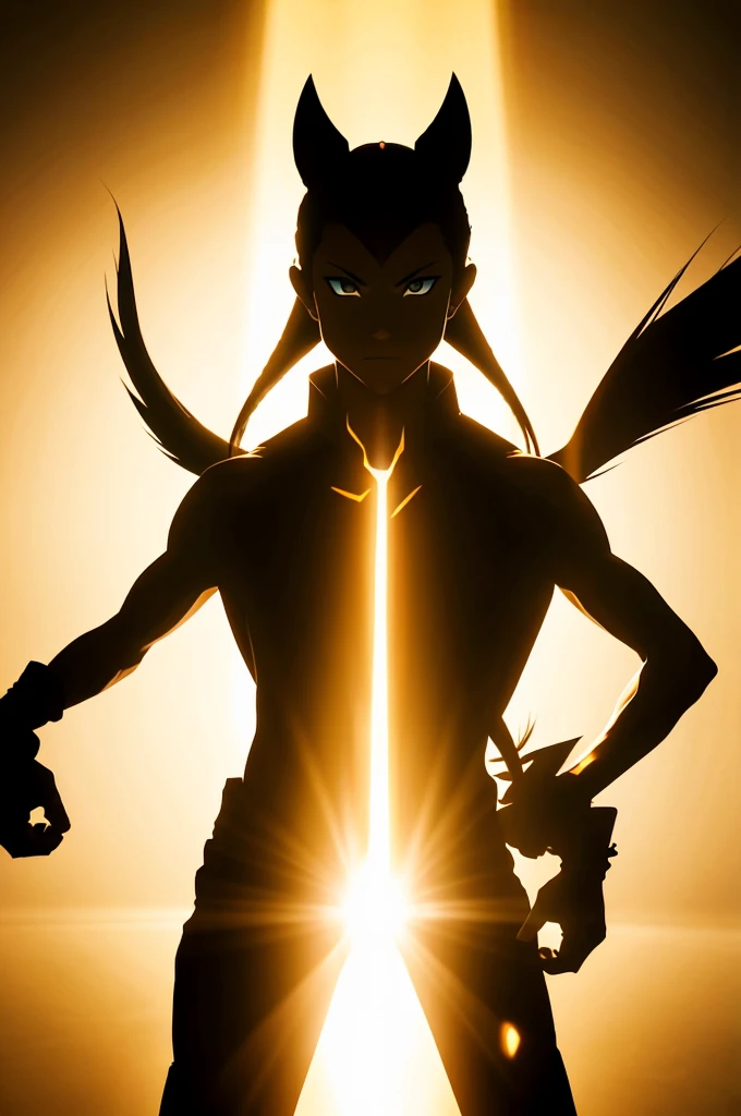 Anime elements,Minimalism,one,fighting,avatar,Clarity,Background light and shadow combination
