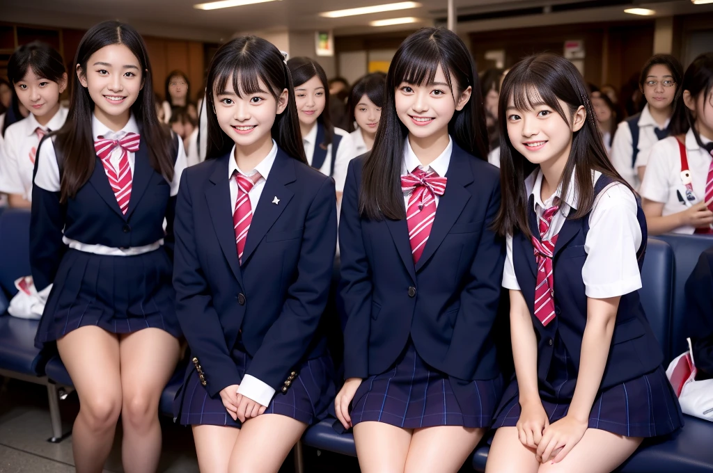 Center View、An Asian woman in a short skirt and bow tie is sitting on a train、Cute school girl、Japanese girls uniform、Wear Japan 、Japanese 、Surreal 、Dressed as a high school girl、Surreal 、Wear a uniform、Realistic school girl、Girl in uniform、Wear a uniform、 Pause、whole bodyエズビアン、Nice skin、Glowing Skin、Nice thighs、Shining thighs、Shining Regaleg , Japanese High School 、Nogizaka Idol、Korean Idol、Tai Gu emphasized、One person、crowd、Ultra mini skirt、whole body