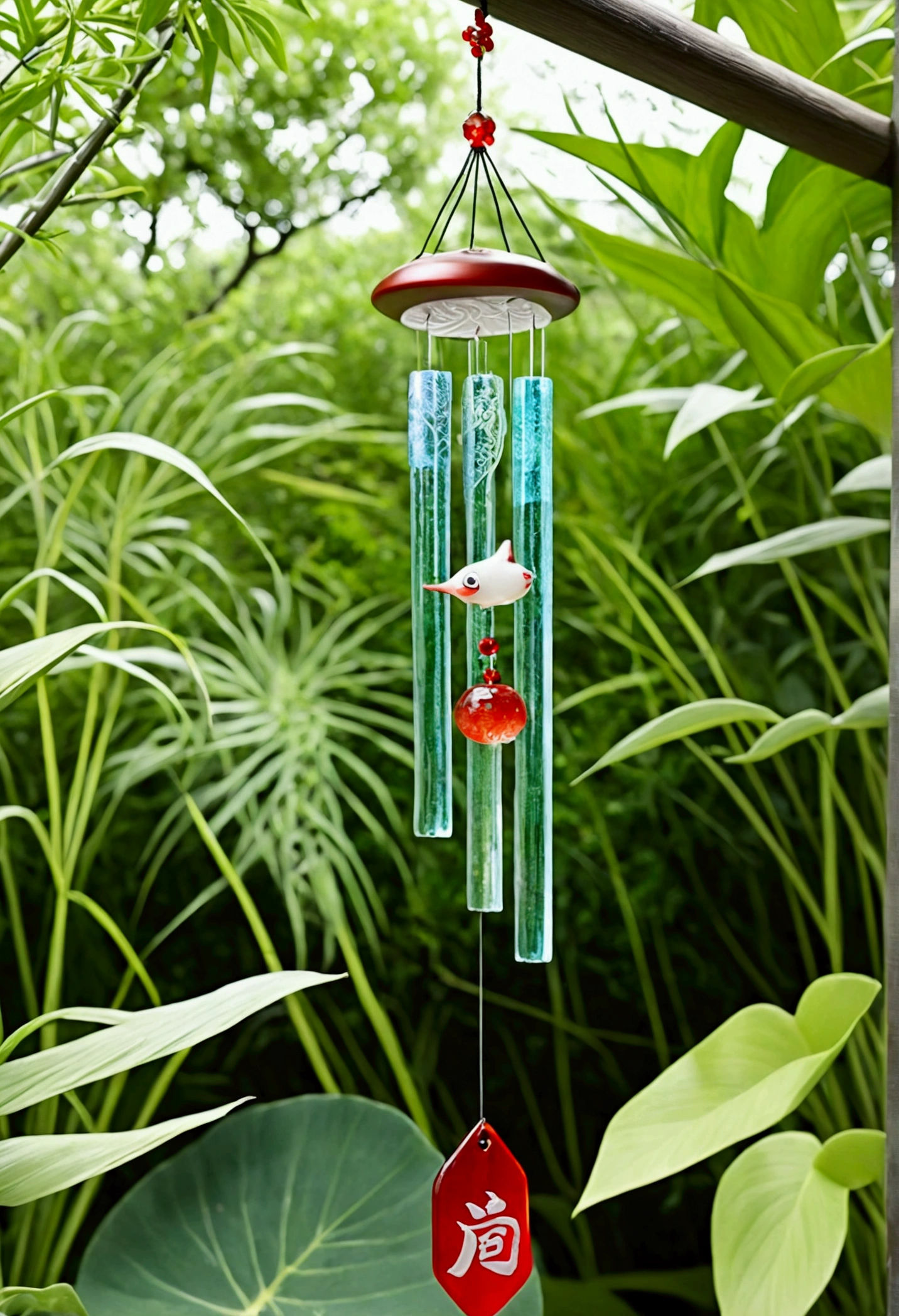 Ghibli Garden Small Japanese glass wind chimes