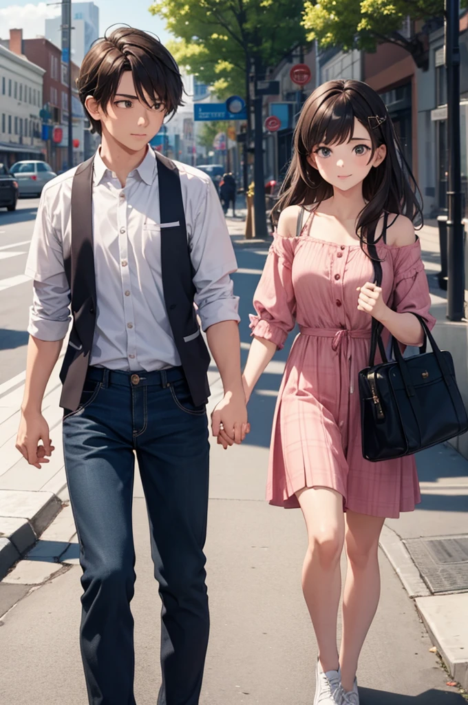 holding hands