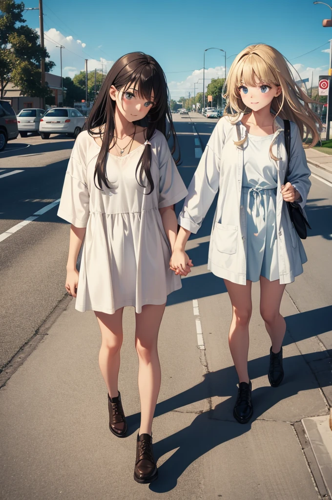holding hands