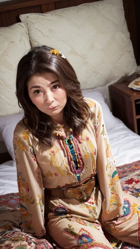 {{{masterpiece}}}, {{{best quality}}}, {{ultra-detailed}}, {illustration}, {{an extremely delicate and beautiful}}, (((cowgirl position))), (((embarrassed))), バニーガール, 50 years old, mature woman, one woman, married woman, beautiful face, pretty face, on bed, midium bretht, midium hair