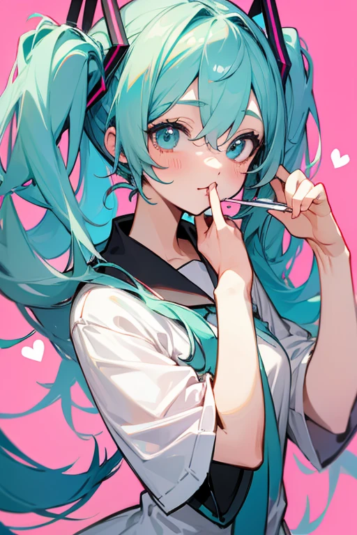 hatsune miku、nurse、cute、