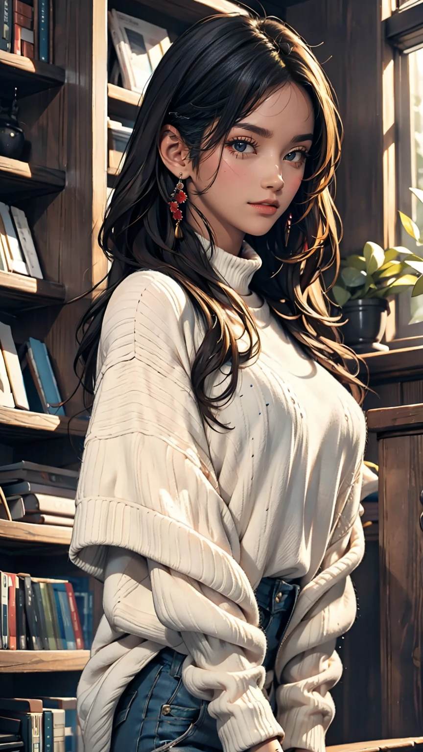Wearing knitted clothes