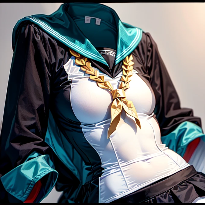 Sailor uniform with glasses (invisible, no humans, Headless, Faceless:1.5), cute big breasts, Ridiculous, High resolution, Super detailed, clothing details