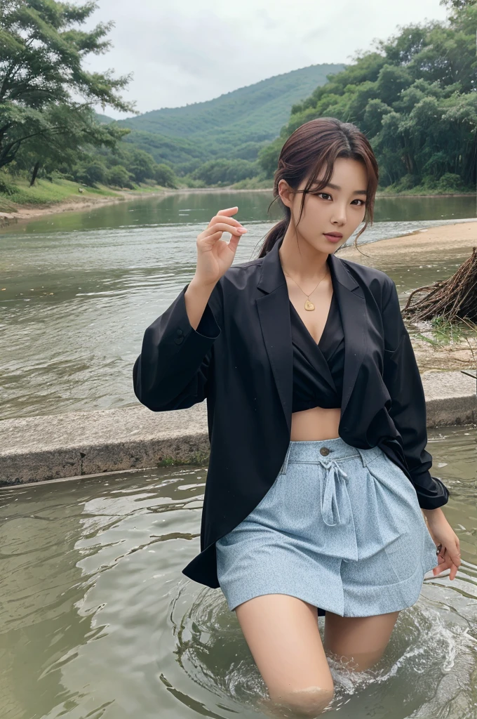 BTS Kim-Taeyung fell into the water