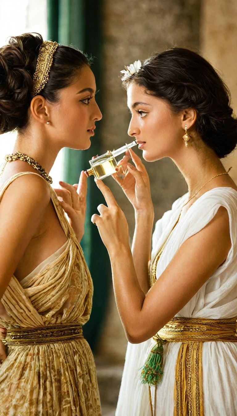 Roman women using perfume 