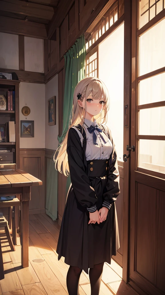 1 girl, standing alone, chizuru, maisKatsumiEstilo, high resolution, HDR, (((best qualityer, work of art))), ultra detailed illustration, [extreme detailed face], (cowboy shot)