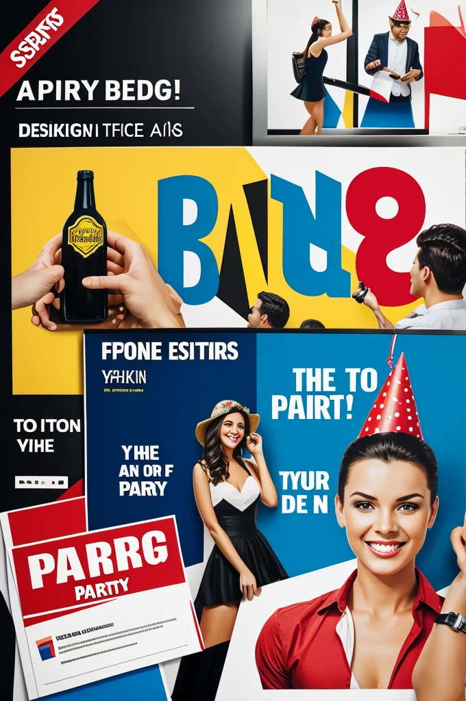 Design an advertisement that is for a party 
