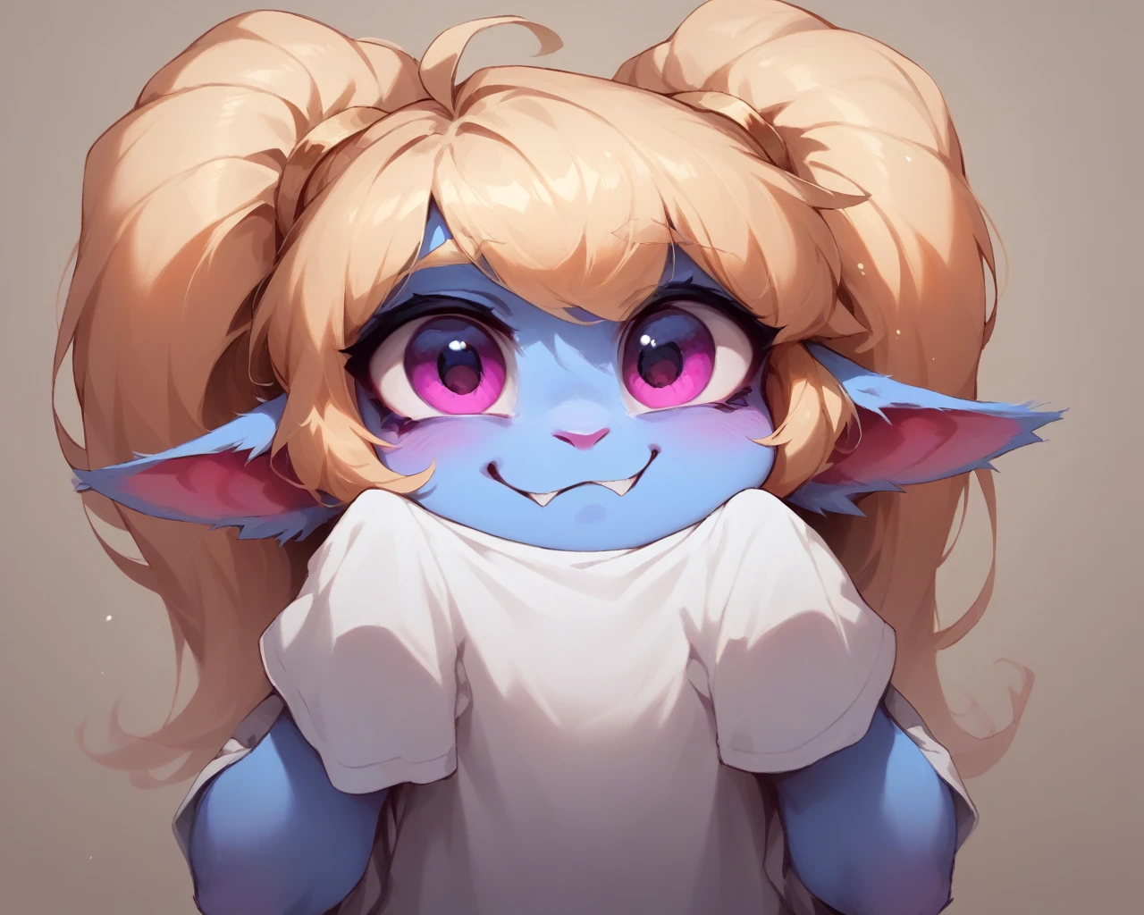 Poppy avatar cute for twitch in t shirt  white   sfw