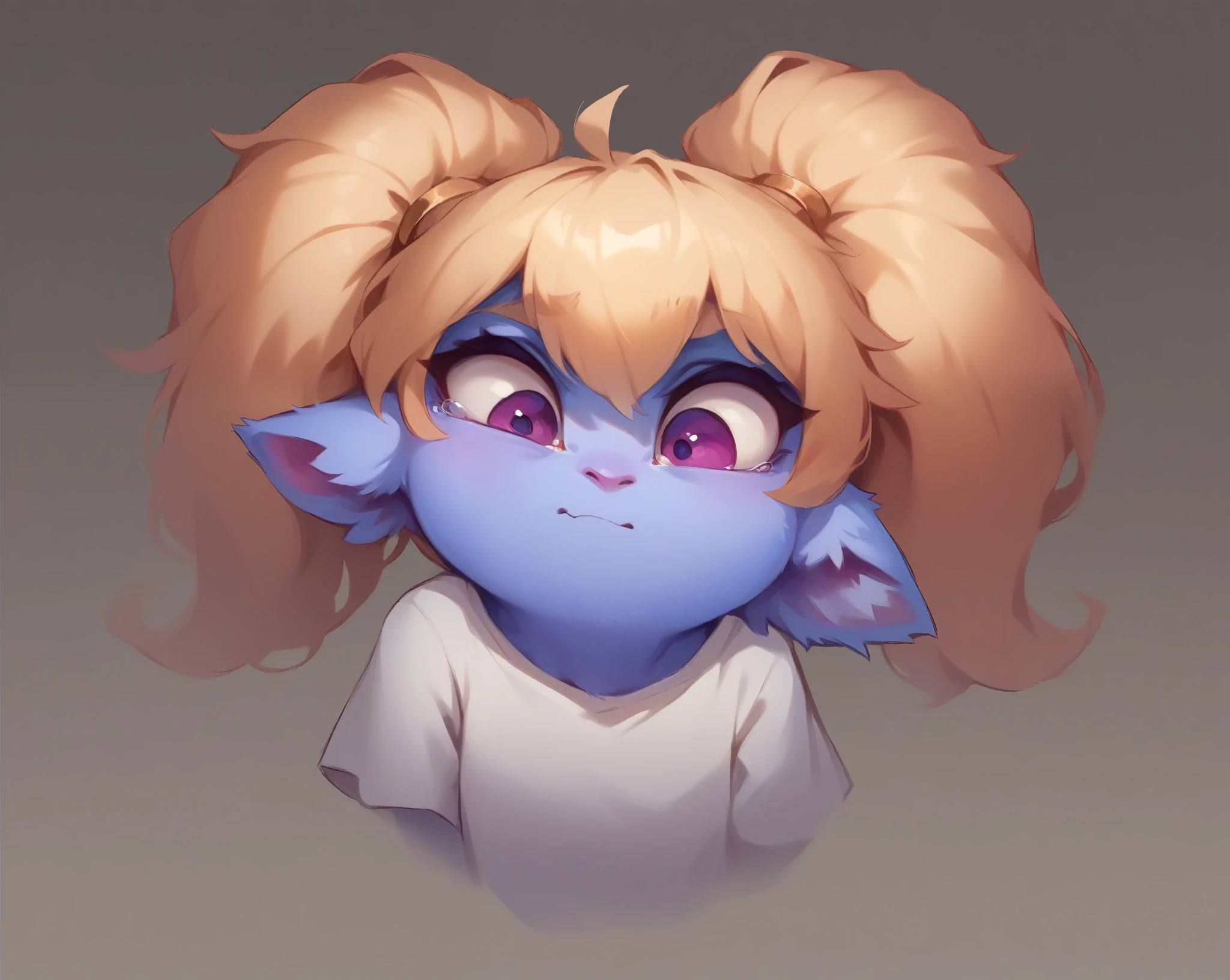 Poppy avatar cute for twitch in t shirt  white   sfw