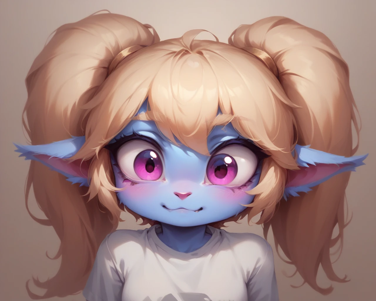 Poppy avatar cute for twitch in t shirt white sfw gif