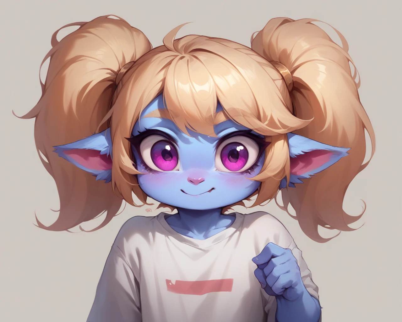 Poppy avatar cute for twitch in t shirt white sfw gif