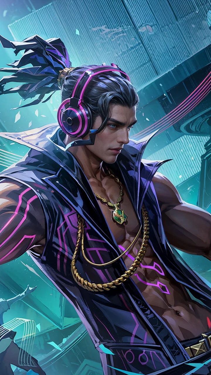 Best quality, masterpiece, detailed skin texture, detailed clothes texture, detailed face, super detail, 8k, intricate detail, 1 boy, The color doesn't change, Muscle guy, 1 guy, green eyes, a close up of a person holding a green light, stanley artgerm lau, by Yang J, inspired by Huang Shen, portrait of fin wildcloak, skinny male fantasy alchemist, astri lohne, heise jinyao, mohrbacher, amazing portrait of viego, stanely artgerm, by ruan jia and stanley artgerm.