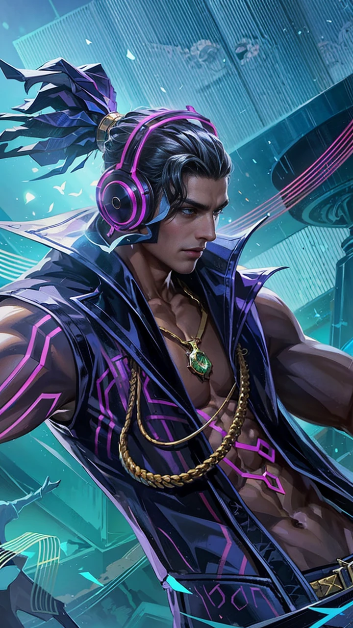 Best quality, masterpiece, detailed skin texture, detailed clothes texture, detailed face, super detail, 8k, intricate detail, 1 boy, The color doesn't change, Muscle guy, 1 guy, green eyes, a close up of a person holding a green light, stanley artgerm lau, by Yang J, inspired by Huang Shen, portrait of fin wildcloak, skinny male fantasy alchemist, astri lohne, heise jinyao, mohrbacher, amazing portrait of viego, stanely artgerm, by ruan jia and stanley artgerm.