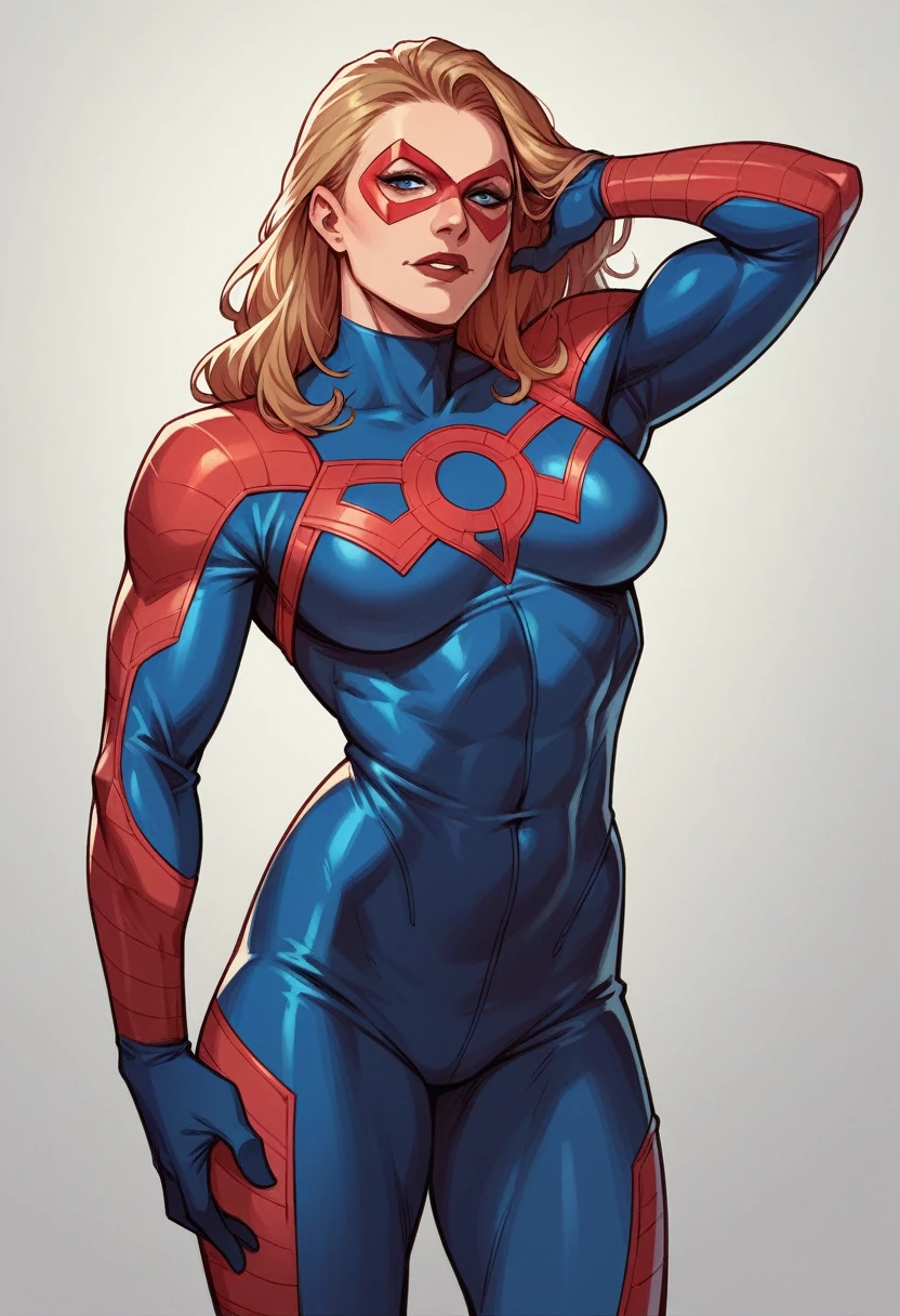 madame web from marvel comics with spider suit