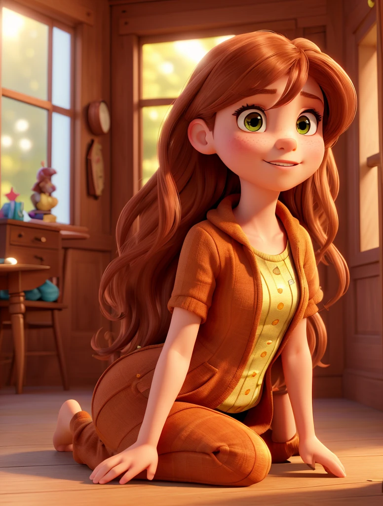 (8k,masterpiece,There's nothing wrong with it., Realistic :1.3), best quality, portrait , Realistic, face focus, 1 woman, brown long hair, Little mermaid costume , ( comfortable:1.2), in an ocian, (breeze:1.2),(sun lighting:1.2)