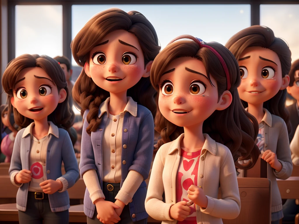 After what feels like an eternity of waiting, the judges, respected artists from the city, announce the winners.young girl Maya's heart pounds as she listens intently. When her name is called for the first prize, young girl
Maya's eyes widen in disbelief before erupting in tears of joy
