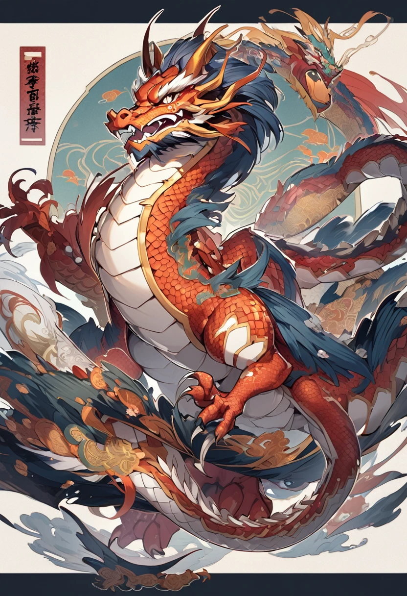 A special dragon that is a combination of the Eastern dragon and the Western dragon
