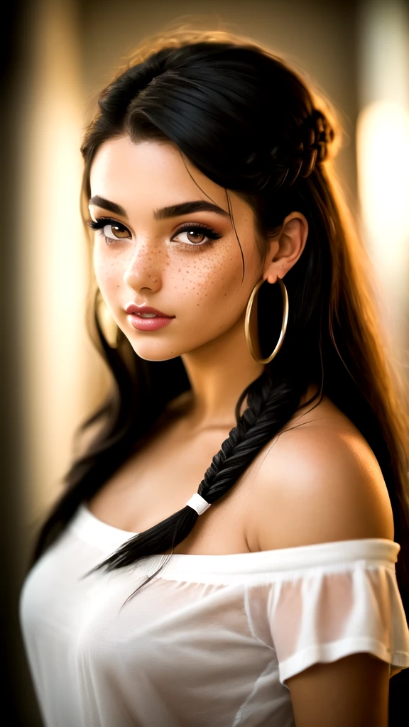 gorgeous brunette, indigenous, realisitic, new
