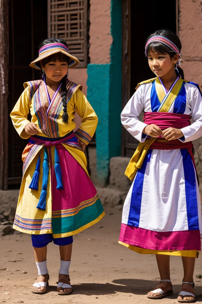 Dance clothing of the yukis of Bolivia