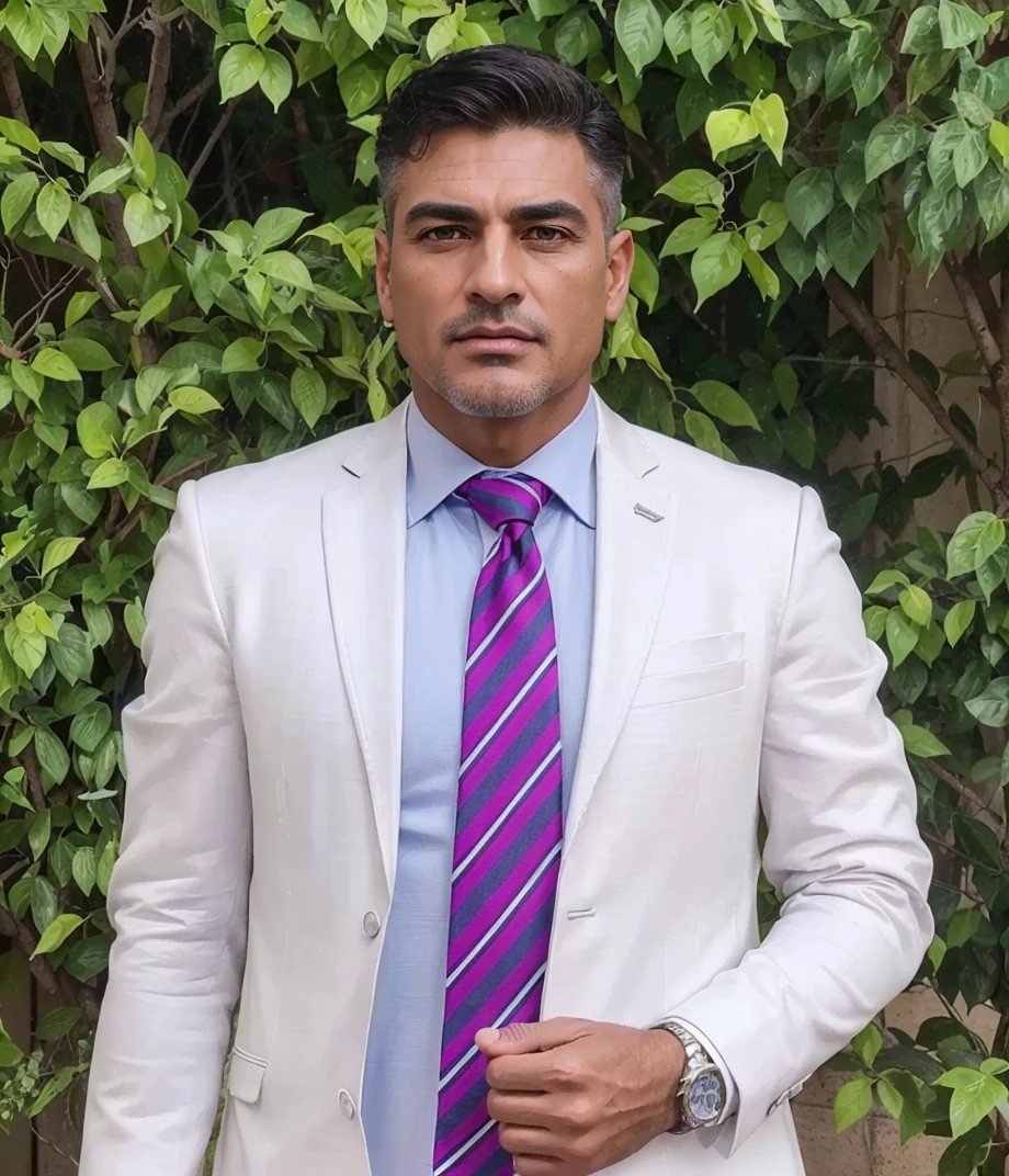 (Best Quality,4k,8k,high resolution,masterpiece:1.2),ultra detailed,(realist,photorealist,photo-realist:1.37),arafa, handsome man, black suit, portrait, mature look, detailed facial features, captivating eyes, sharp jaw, Well-kept hair, Strong and confident posture, luxurious background, vibrant colors, Exquisite lighting