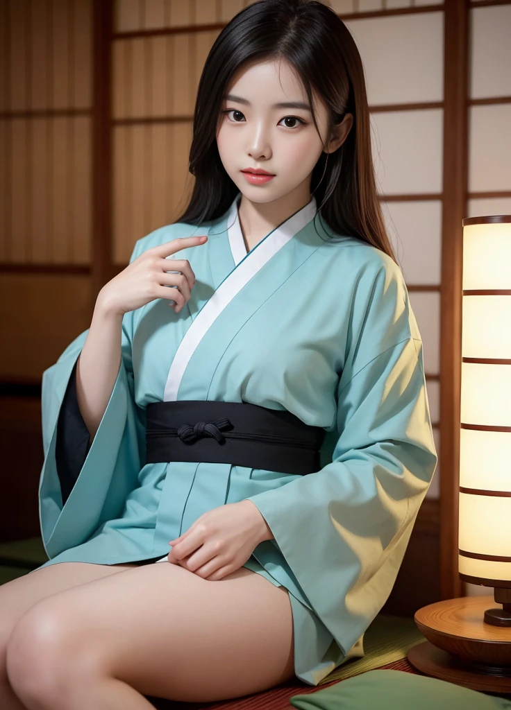 (Korean young woman)，(RAW photogr:1.3)，Extremelybeautiful，(in a ryokan)，(Nestled in a man&#39;s arms:1.2)，(Kissing a man:1.3)，(being touched by a man:1.5)，(Being beaten hard by a man)，（（（tmasterpiece）））， （（Best quality））， （（intricately details））， （（hyper realisitc））， Ridiculous resources， Moro Liberation Front，(Expressing the:1.2)， ， The  very detailed， illuminationig breasts enchanting:1.1)， （（big  quotes)，(Violent:1.1)，，White skin of the，Full of color，sexually attractive，a slender waist，pretty legs，(Perfect leg line)，Upturned buttocks，Wide hips，(perfect hand)， detailed finger， Beautiful and delicate eyes， Wavy curly hair，with brown eye， Name card， CEO，(Red pencil skirt:1.2)，(Bare legged:1.1)，detailedbackground， perfect  eyes， of eyeace flushed:1.2)，Confused eyes，The mouth opens slightly，