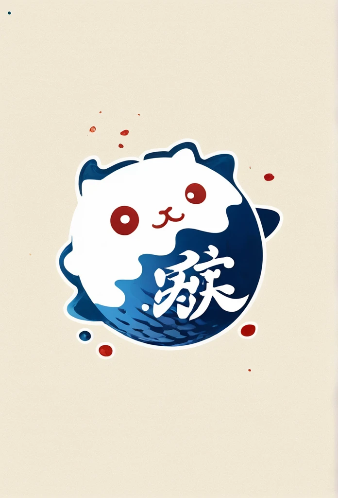 Luxury Puffer Restaurant Logo Mark in Japan

 Logo marks of high-end Japanese puffer fish restaurants

 Puffer is depicted as a stroke of calligraphy

 watercolor style

 Pretty cool
 Luxury Japanese Restaurant Logo Mark
 chic and modern design

 White background