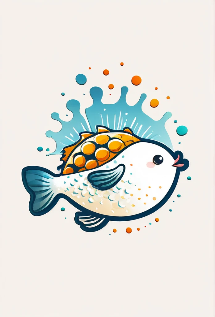 Logo marks of high-end Japanese puffer fish restaurants
The puffer fish illustration is drawn coolly like a stroke of calligraphy
watercolor style
Pretty cool
Luxury Japanese Restaurant Logo Mark
chic and modern design
White background