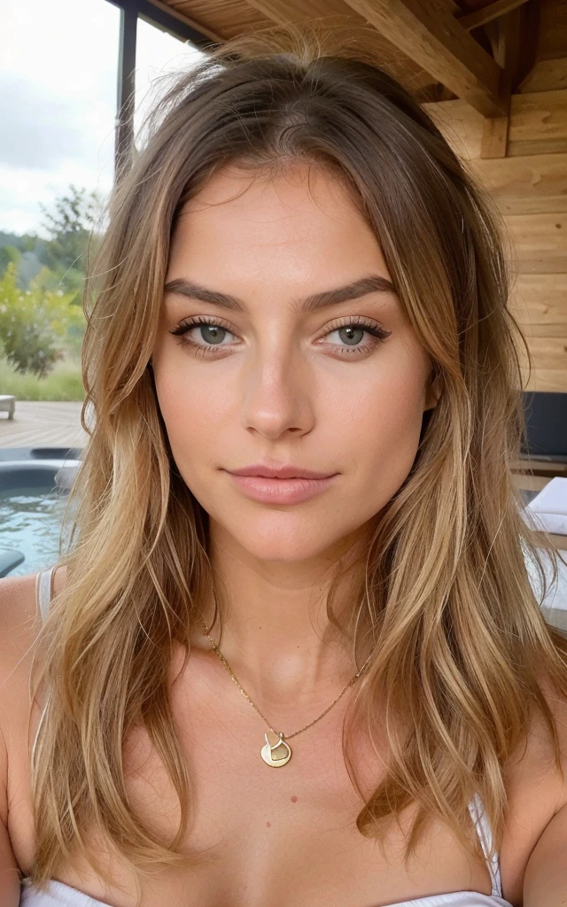 (((instagram-Foto in teurem luxe-Spa)) Influenceuse blonde aux cheveux longs ondulés naturels, qui explore les dernières destinations de voyage de luxe et les hôtels exclusifs du monde entier et présente à ses abonnés des expériences de vacances inoubliables., 8k, extrêmement détaillé, photoréaliste, détails compliqués, texture de peau réaliste, cheveux réalistes, texture, joyeux, 8k euh, Meilleure qualité, haute résolution, Attention au détail, grand , haut de gamme, luxe, gros cul rond,dos cambré,pose sexy