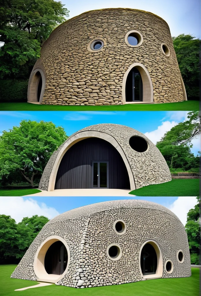 Buildings inspired by the Stone Age