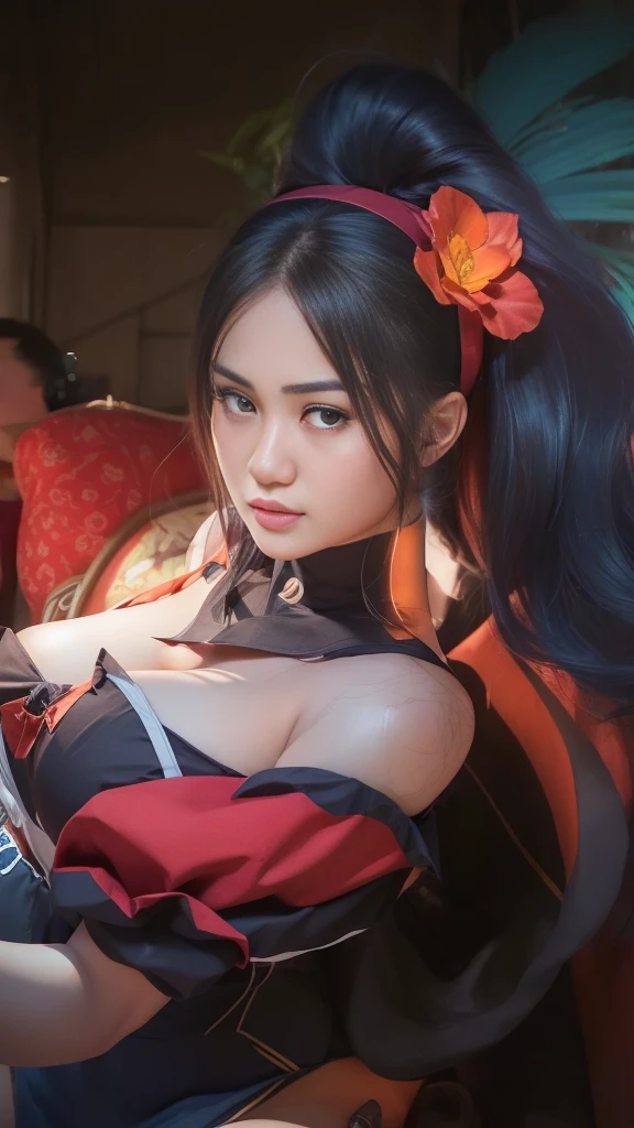 Best Quality, high resolution, Photo Shot, (Photorealistic:1.4), 1girl in, muscular Girls, Muscle Girl, large breasts, wide shoulder, thick body
Sexy , (indonesian highschool uniform) , wearing white shirt, wearing grey blue short skirt, Looking at audience, Full body, Detailed eyes, Detailed face, seltry, detail skin, close up