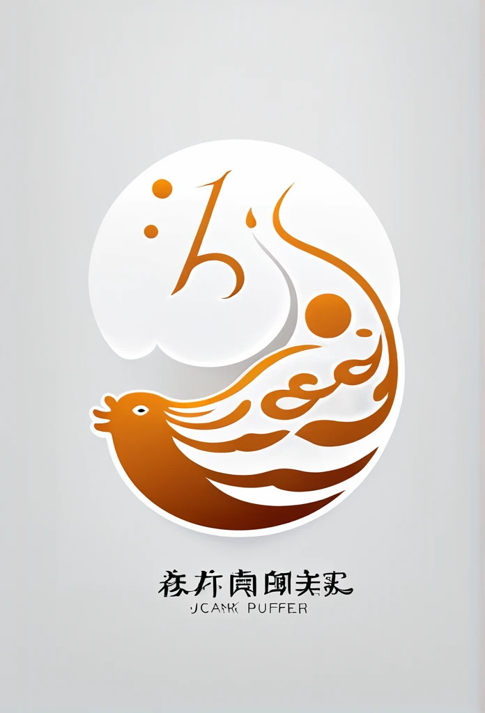 Luxury Puffer Restaurant Logo Mark in Japan
Logo marks of high-end Japanese puffer fish restaurants
Puffer is depicted as a stroke of calligraphy
Pretty cool
Luxury Japanese Restaurant Logo Mark
chic and modern design
White background