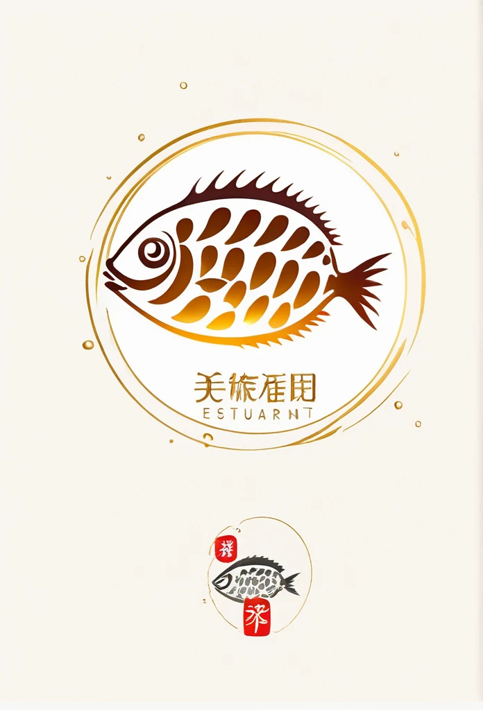 Luxury Puffer Restaurant Logo Mark in Japan

 Logo marks of high-end Japanese puffer fish restaurants

 Puffer is depicted as a stroke of calligraphy

 Pretty cool
 Luxury Japanese Restaurant Logo Mark
 chic and modern design

 White background