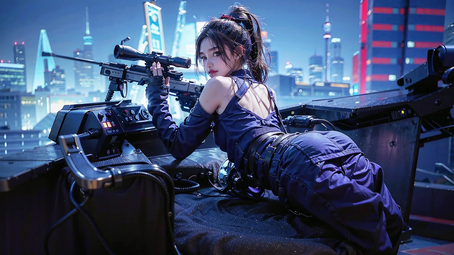 Close-up of age girl posing