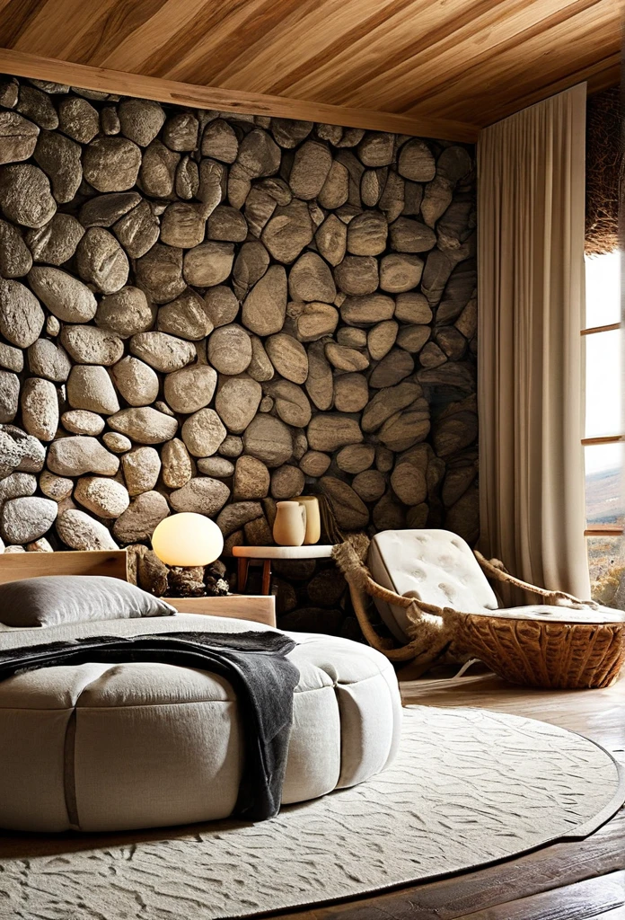 Interior decor inspired by the Stone Age